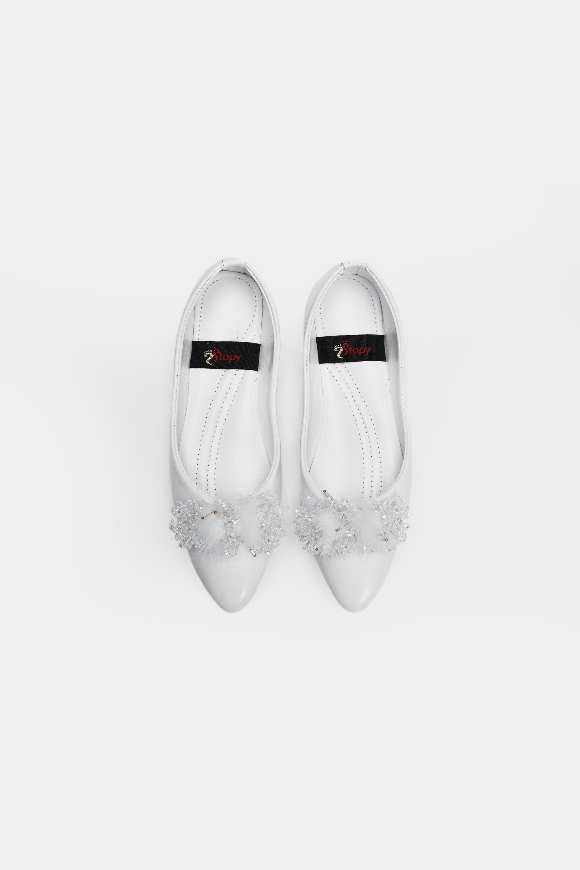 - Crystal Petal Ladies Shoes Flat | 31992