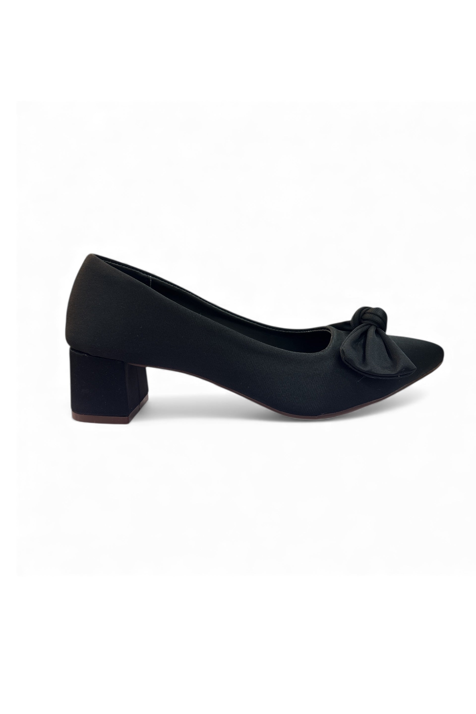 Velvet Noir Ladies knot shoes