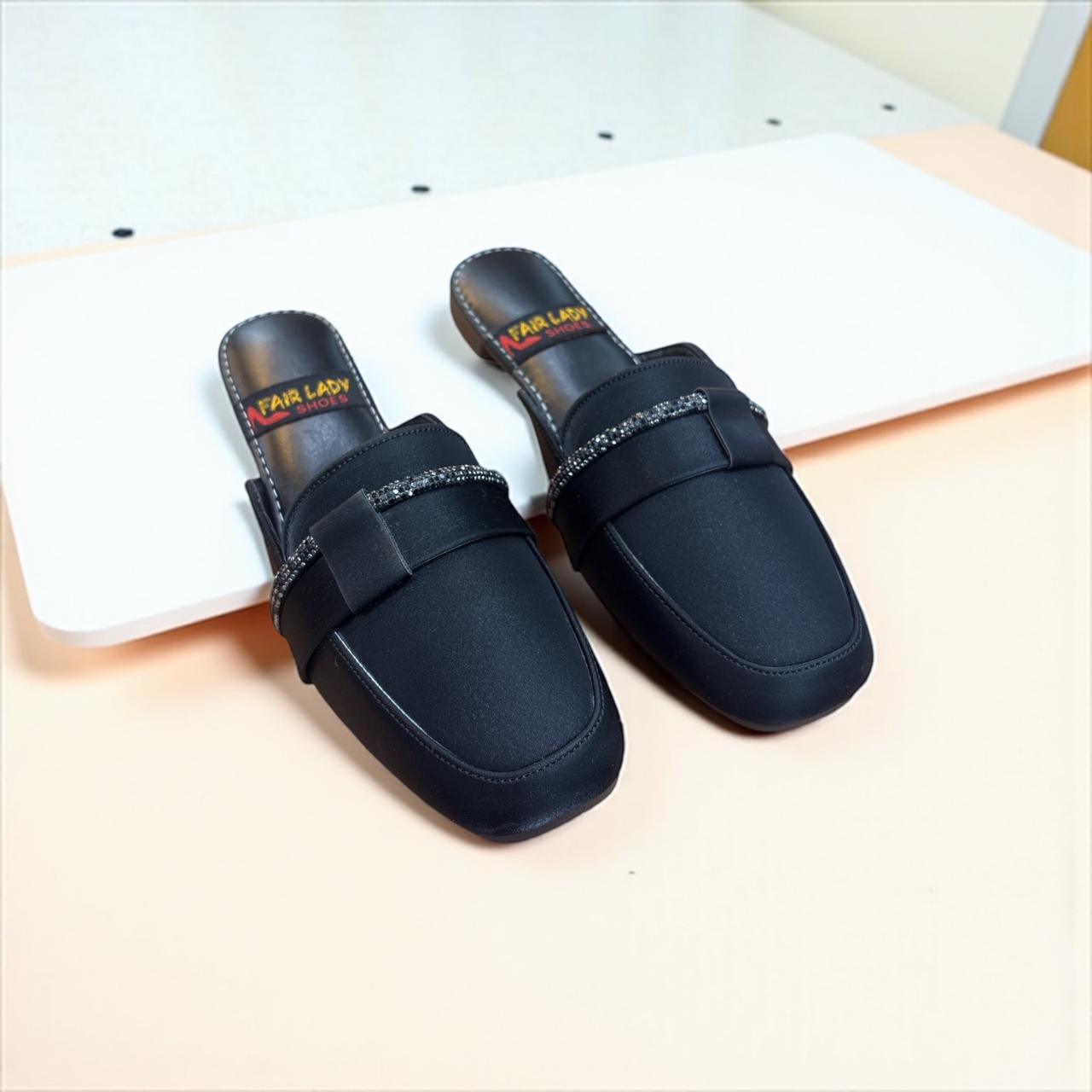 Ladies back open shoes